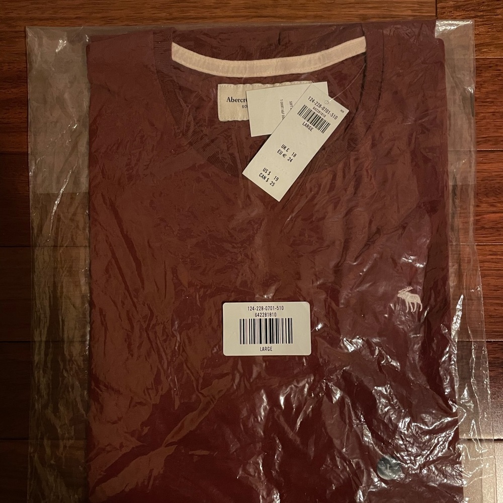 NWT ABERCROMBIE AND FITCH T SHIRT LARGE
